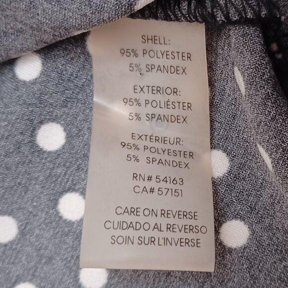 Women's Tommy Hilfiger Black & White Poka Dot Sleeveless Blouse Size Medium - Picture 5 of 9